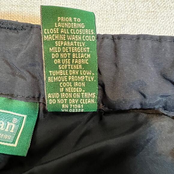 LL Bean Youth Girls Snow Ski pants Size 18 Insulated Black with Star Embroidery - Picture 6 of 9